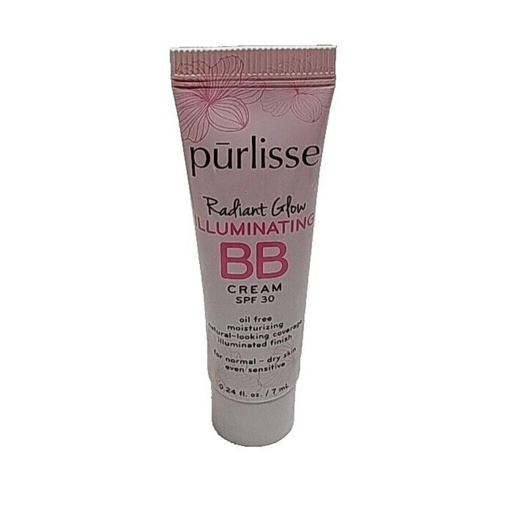 Purlisse Radiant Glow Illuminating BB Cream FAIR.24 oz Travel Sz Sealed Exp10/25